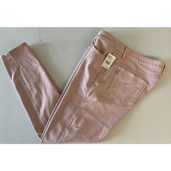 *PAIGE* PINK DENIM WOMEN SZ 33 HOXTON ANKLE STRAIGHT LEG JEANS Made In USA - Picture 4 of 14